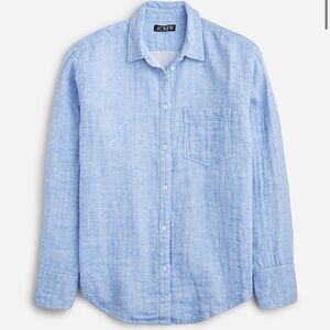 J Crew Garçon Classic Shirt cotton - linen gauze